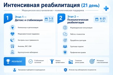 Реабилитация за 21 день в Березовском